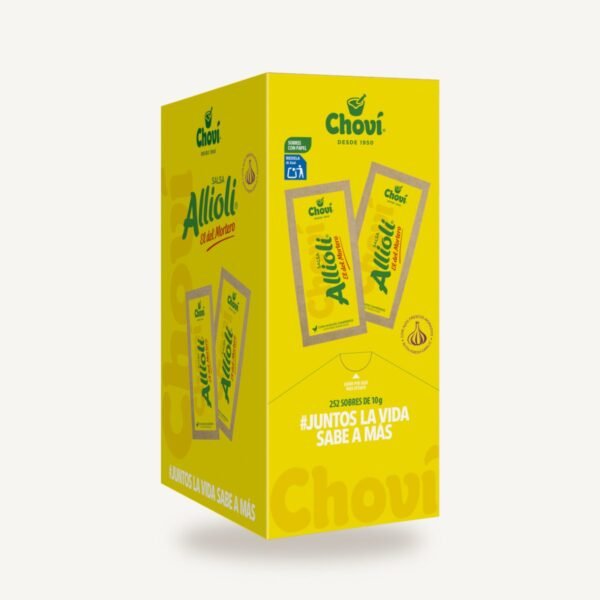 Salsa Alioli monodosis Choví caja 252 uds