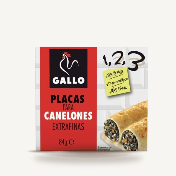 Placas para canelones Gallo 20 placas