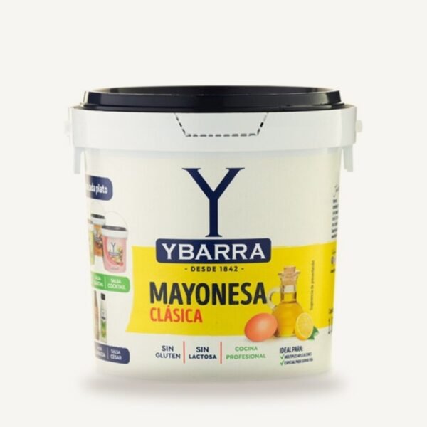 Mayonesa clásica Ybarra cubo formato hostelería