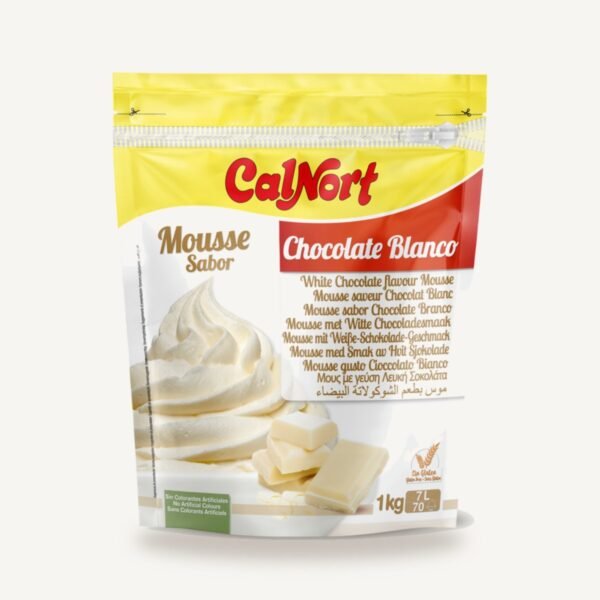 Mousse sabor Chocolate Blanco CalNort 1 kg